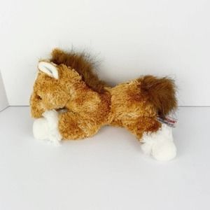 Soft & Sweet! Brown & White Floppy Horse by Aurora